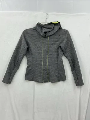 Salomon Gray Hooded Bomber Jacket with Yellow Trim 1158 thumbnail 5