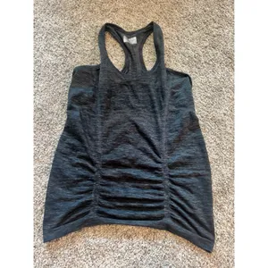 Athleta‎ Fastest Track Racerback Tank Small Space Dye Ruched 489382 Gripper Hem thumbnail 2