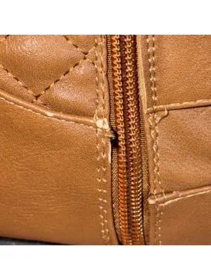 Dream Paris Women’s Knee High Riding Boots Size 9 Tan Quilted Buckle Zip thumbnail 7