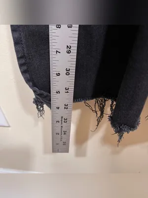 We The Free Level Up Slit Slim Flare Jeans size 25 color pitch black EUC thumbnail 6