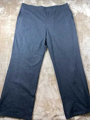 NWT Ruby Rd. Dark Gray wide leg Stretch Sweatpants with pockets Size 1X thumbnail 4
