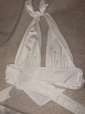 Cropped halter White Size M thumbnail 3