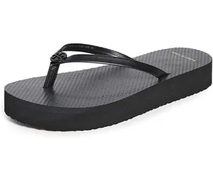 Tory Burch NWT Thin leather Strap Black Flatform Flip Flop NIX 9 avail thumbnail 2