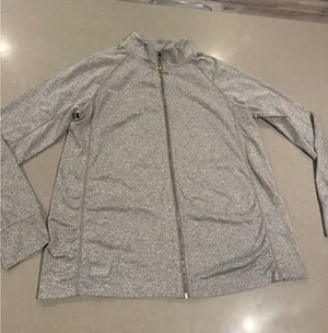 Simply Southern‎ Full Zip Jacket Gray Medium Athleisure Activewear Womens thumbnail 1