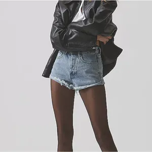 Superdown Cutoff Jean Shorts Size 23 Light Wash Faded Denim High Rise $68 NEW thumbnail 4