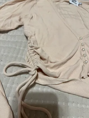 Princess Polly White Cropped Top thumbnail 3