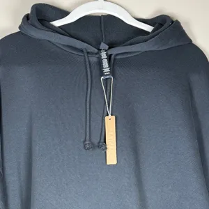 NWT SKIMS Fleece Lounge Relaxed Zip Up Hoodie Onyx Black Sweatshirt Medium $98 thumbnail 5