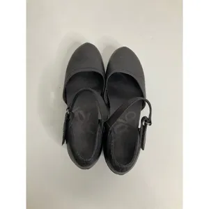 OTBT Companion Black Leather Mary Jane Wedge Shoes 8M 17F935‎ thumbnail 5