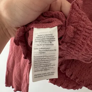 Madewell Smocked Bell‎ Top Mauve Dusty Pink Long Sleeve L2497 thumbnail 8