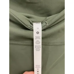 Lululemon Wunder Train High-Rise Tight 25" Green Twill Size 16 NWT Authentic thumbnail 7