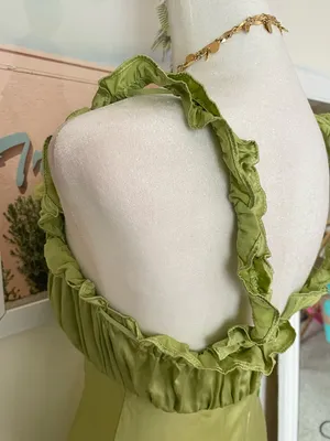 Reformation Erdem Silk Dress in Yucca Size XS thumbnail 6