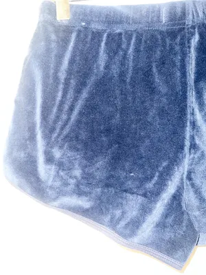 Hollister Navy Velvet Women's Lounge Mini Pull On Shorts thumbnail 5