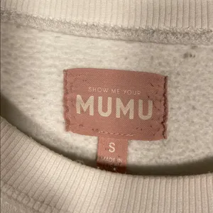 Show Me Your Mumu Womens Stanley Sweatshirt Crewneck Montauk Graphic Small White thumbnail 3