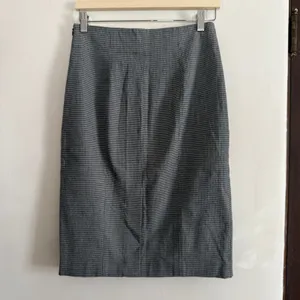 Y2K Vintage THEORY Black and White Micro Houndstooth Pencil Suit Skirt 6 thumbnail 3