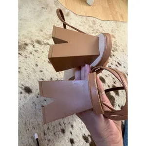 ALOHAS Cactus Heel In Camel Brown Size 40 US 9 Chunky Heel thumbnail 5