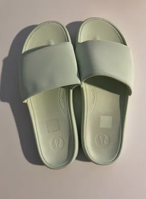 lime green lululemon slides thumbnail 1