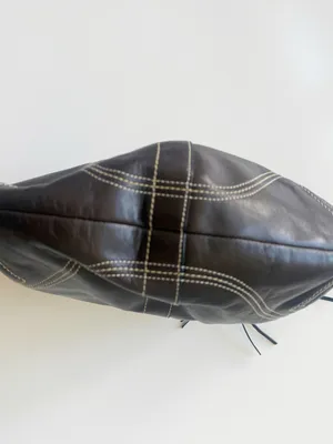 Vintage Coach Y2K 2000s Soho Hobo Brown Leather Shoulder Bag Purse thumbnail 6