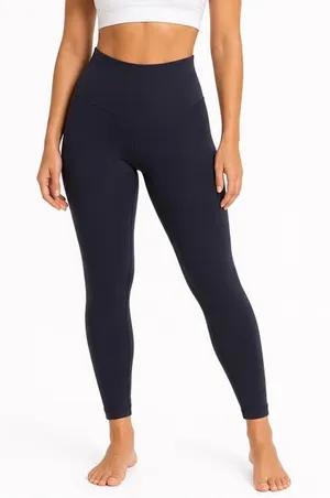 Aerie Chill Play Move Navy Blue High Waisted Activewear Leggings XL SSA094 thumbnail 1