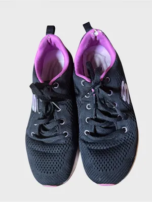 Skechers Women's Black & Pink Air-Cushion Walking Shoes Size 7.5 thumbnail 4