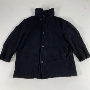 Lauren Ralph Lauren Cashmere‎ Blend Peacoat Womens Medium Black Quilted Parka thumbnail 1