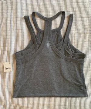 Free People Movement Grey Tank thumbnail 2