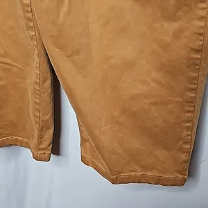 Free People high scrunch pleated waist wide leg cropped tan ginger pants sz 29 thumbnail 7