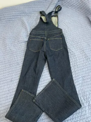 Madewell Flea Market Flare denim overalls thumbnail 4