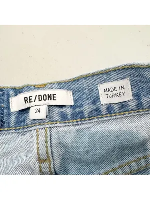 ReDone Jeans Size 24 Light Worn‎ 70s Bootcut Distressed Button Fly Flare Capsule thumbnail 7