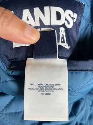 Lands End Barn Jacket Women Quilted Reversible Coat Pimaloft Lightweight Size S thumbnail 7