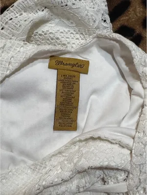 Wrangler Western Cream Lace Shift Dress Size S thumbnail 5