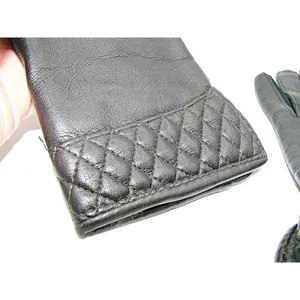 Vintage Womens Black Rabbit Fur Rayon Partial Lining Fashion Gloves Stretch 6-7 thumbnail 7