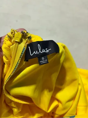 Lulus NWT tropic wonder yellow Floral Tie-Shoulder Midi Dress small thumbnail 7