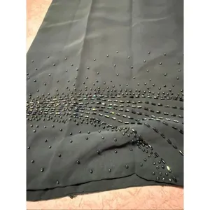 Vintage Miss Milan dark green, sleeveless Beaded evening gown Sz 6 NWT thumbnail 7