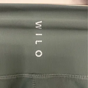 Anthropologie Wilo Base Ribbed Leggings in Green thumbnail 5