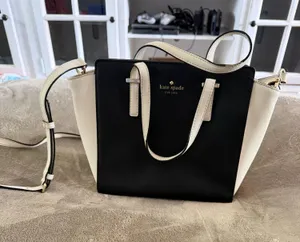 Kate Spade bag black and white thumbnail 1