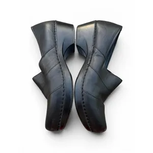Dansko Tenley Black Leather Clogs Slip On Comfort Shoes EU 40 Nurse Career Class thumbnail 6