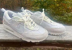 Nike Air Max 90 Futura Sneaker Women's Sz 9.5 Gray FJ4558-025 thumbnail 1