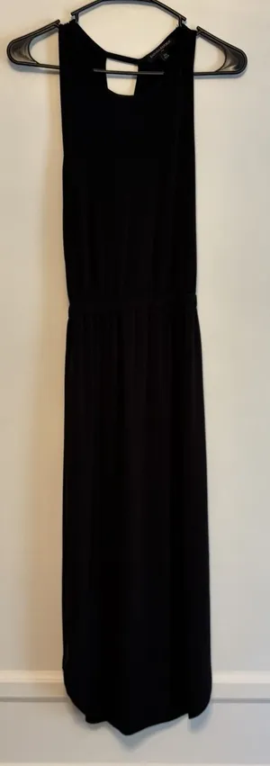Banana Republic‎ Black Sleeveless Dress Cross back XS Normcore Everyday Casual thumbnail 1