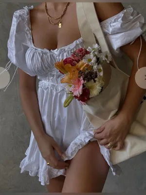 For Love & Lemons Jackson White Ruffle lace Babydoll Mini Dress size XS $198 thumbnail 5