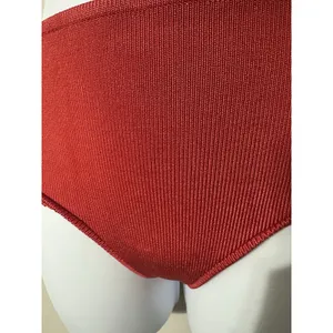 Calle‎ Del Mar Aza Ziegler Red Ribbed Knit Hot Pants Shorts – Size M thumbnail 3