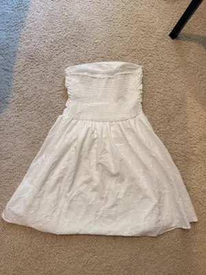 Amazon White Strapless Mini Dress thumbnail 3