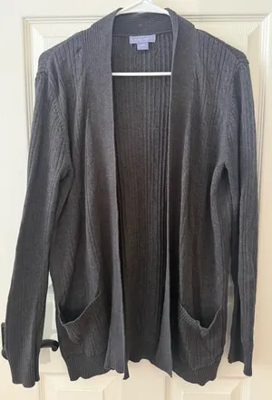 Laura Scott Grey Cardigan  thumbnail 1