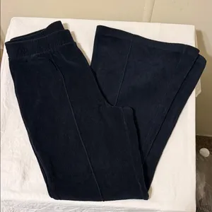 Aerie WOMENS Black Corduroy Short Court Flare Pants thumbnail 2