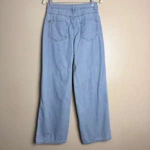 Women's Cargo Jeans Small Light Wash Blue Y2K Wide Leg Multi Pocket Utility thumbnail 2