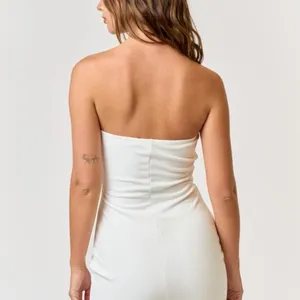 Rosette Bow Detail Tube Bodycon Dress thumbnail 3