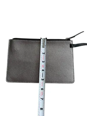 KATE SPADE Pewter Saffiano Leather Wristlet Clutch thumbnail 3