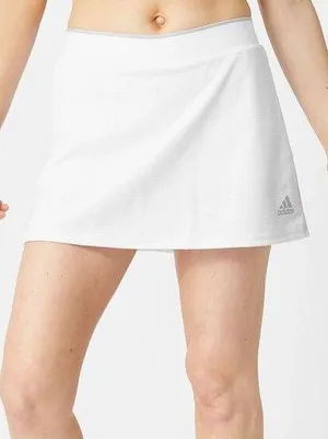 Adidas Core Club Skirt Women’s S Tennis Golf Athletic Skort Mini White Textured thumbnail 1