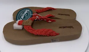 NWOB Tidewater Harbor Hot Coral Flip Flops Arch Support Comfort Sandals Size 9 thumbnail 1