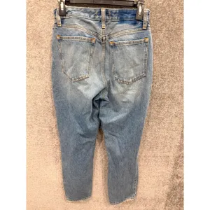 Abercrombie Women Jeans 26 Blue Curve Love High Rise Mom Jean Distressed Cotton thumbnail 4