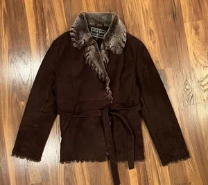 True Grit American Outdoor Co. "" Women's Size XS Long Heavy Duty Fur Lined Coat thumbnail 1